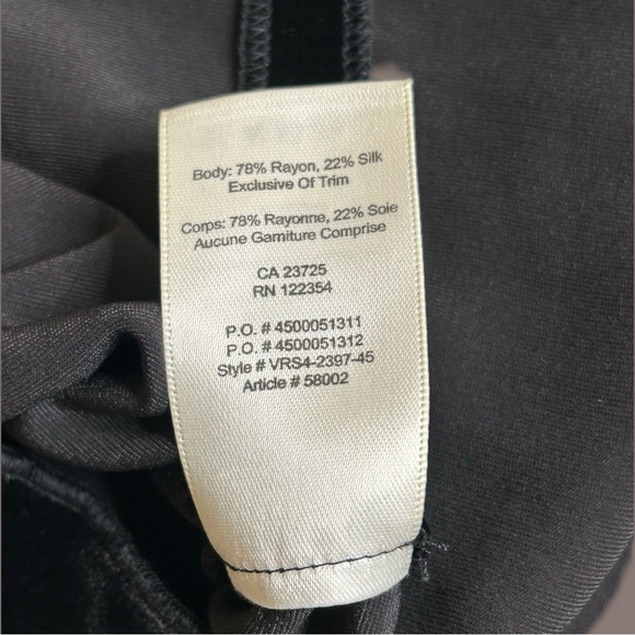 Wilfred Black Velvet Rians Blouse Halter Tank w/ Silk - Size Medium - Picture 5 of 7